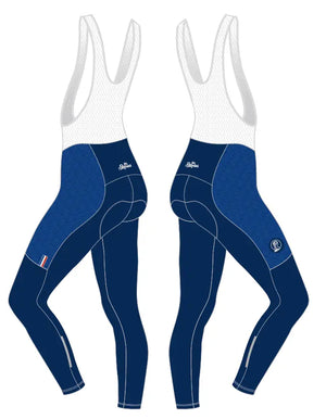 Long Thermal Cycling Bib Shorts - Wave Collection : photo 12