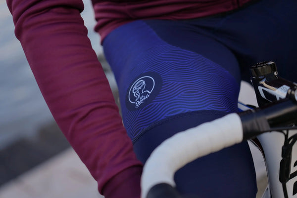 Men's Long Cycling Bib Shorts - Wave Collection : photo 2