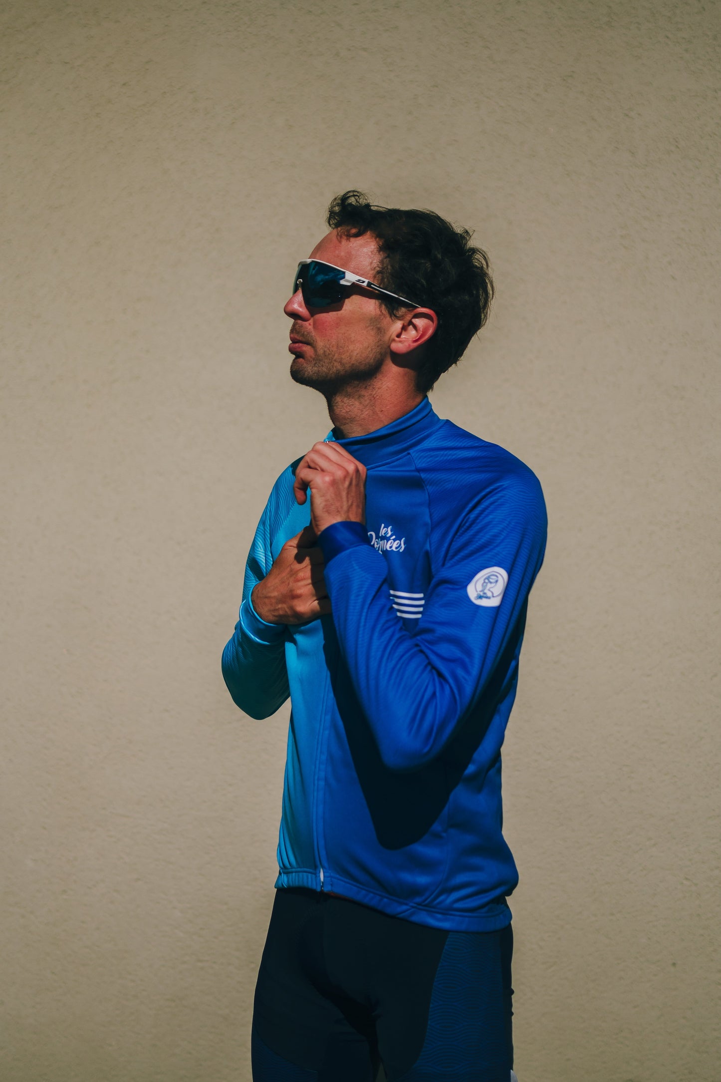 Maillot de Cyclisme Homme à Manches Longues - Collection Baby Blue - Ma boutique 