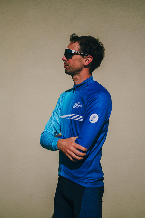 Maillot de Cyclisme Homme à Manches Longues - Collection Baby Blue : photo 5
