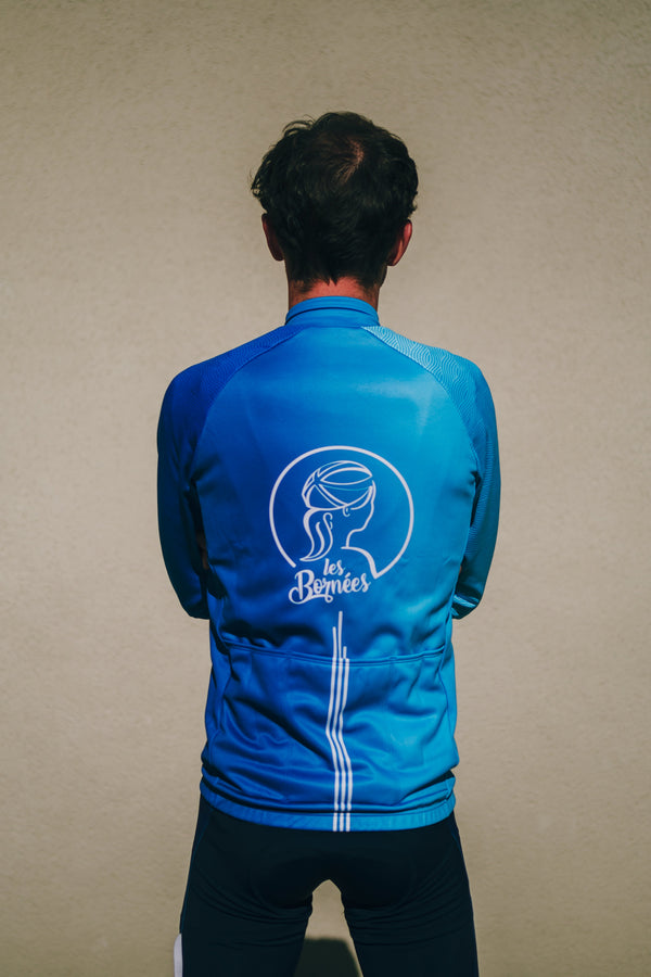 Maillot de Cyclisme Homme à Manches Longues - Collection Baby Blue : photo 4