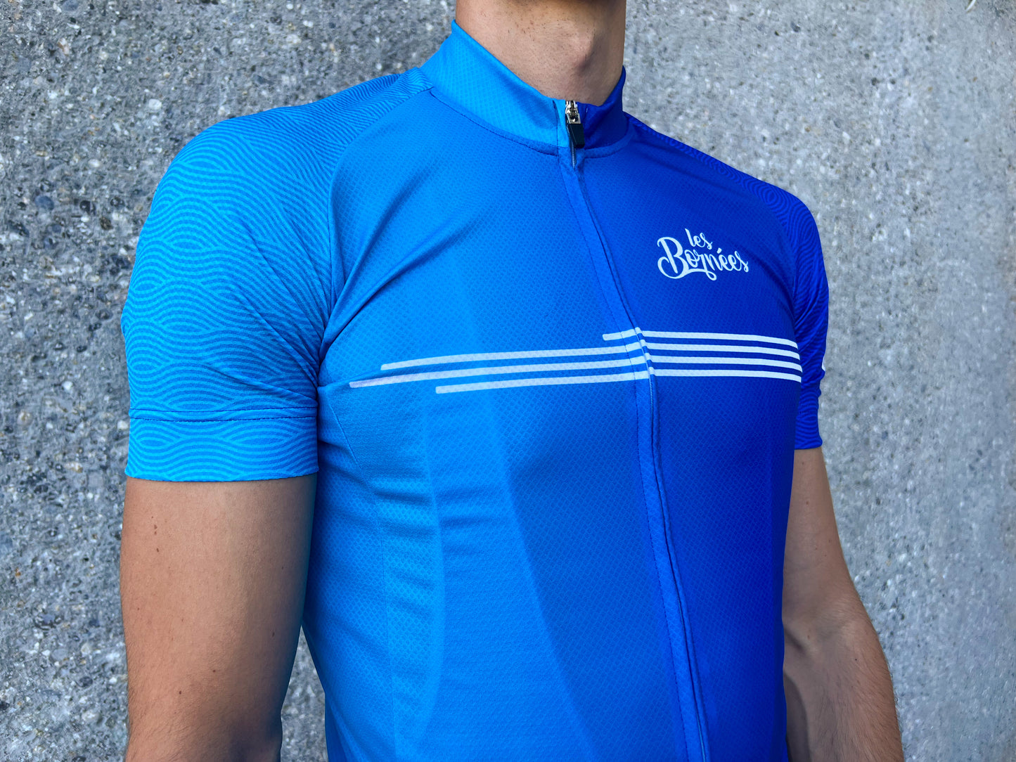 Maillot de Cyclisme Performance à Manches Courtes - Collection Baby Blue